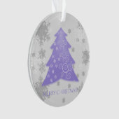 Lavender Festliche Weihnachtsbaum Ornament (Vorderseite)