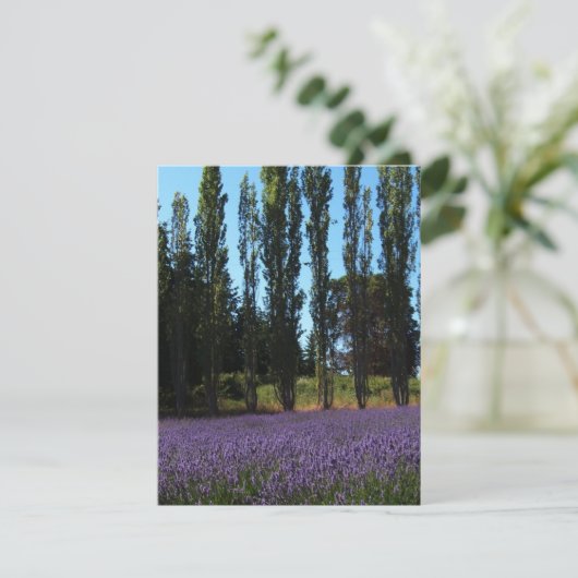 Lavender Field Bible Verse Ermutigungskarte Karte (Stehend Vorderseite)