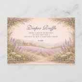 Lavender Field Countryside Diapper Raffle Begleitkarte (Vorderseite)