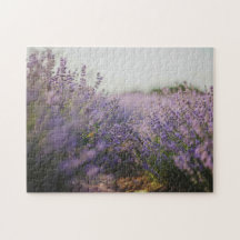 Lavender Field Gebäude Jigsaw Puzzle