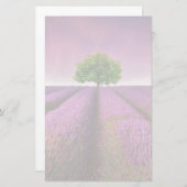Lavender Field Landsommer Sunset Briefpapier (Vorne/Hinten)