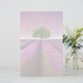 Lavender Field Landsommer Sunset Briefpapier (Stehend Vorderseite)