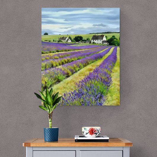 Lavender Field & Nature Art Leinwanddruck