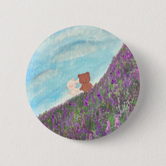 Lavender Field of Memories Button (Vorderseite)