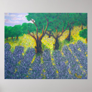Lavender Field Poster