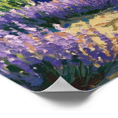 Lavender Field Poster - Soft Impressionist Floral (Ecke)