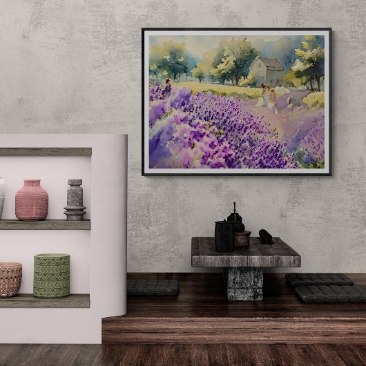 Lavender Field Serenity Fotodruck