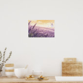 Lavender Field Sunset Poster (Küche)
