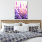 Lavender Field Sunshine Leinwanddruck (Insitu (Schlafzimmer))