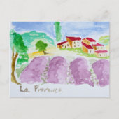 Lavender Fields Abbaye de Senanque | Provence Postkarte (Vorderseite)