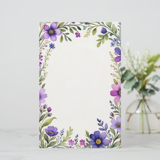 Lavender Fields Briefpapier (Stehend Vorderseite)