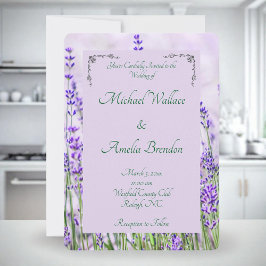 Lavender Fields Hochzeitseinladung Einladung