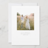 Lavender Fields Hochzeitseinladung Einladung (Rückseite)