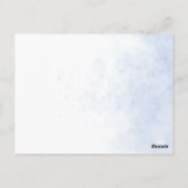 Lavender Fields Landscape Hochzeit Einladung Postkarte (Rückseite)