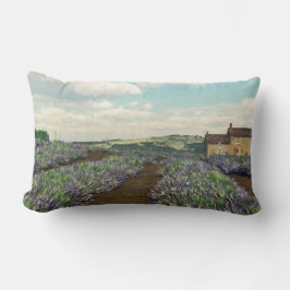 Lavender Fields Lumbar Throw Kissen