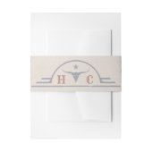 Lavender Fields of Blue Western Wedding Einladungsbanderole (Vorderseite Beispiel)