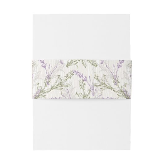 Lavender Fields of Blue Western Wedding Einladungsbanderole (Rückseitenbeispiel)