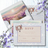 Lavender Fields of Blue Western Wedding