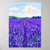 Lavender Fields Poster (Vorne)