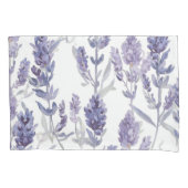 Lavender Fields | Purple Watercolor Flower Pattern Kissenbezug (Vorderseite)