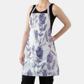 Lavender Fields | Purple Watercolor Flower Pattern Schürze (InSitu)