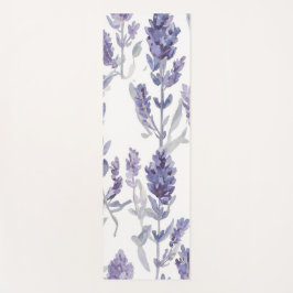 Lavender Fields | Purple Watercolor Flower Pattern Yogamatte