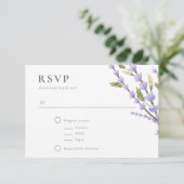 Lavender Fields-UAWG RSVP Karte (Stehend Vorderseite)