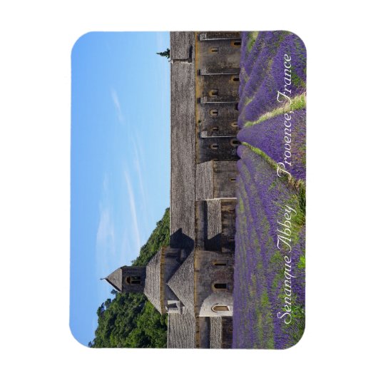 Lavender Fields von Senanque Abbey Magnet (Vertikal)