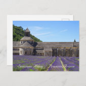 Lavender Fields von Senanque Abbey Postkarte (Vorne/Hinten)
