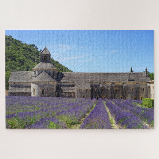 Lavender Fields von Senanque Abbey Puzzle (Horizontal)