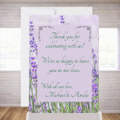 Lavender Fields Wedding Dankeschön Card Dankeskarte
