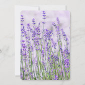 Lavender Fields Wedding Dankeschön Card Dankeskarte (Rückseite)