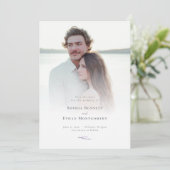 Lavender Fields Wedding Foto Save The Date (Stehend Vorderseite)
