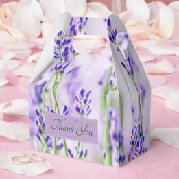 Lavender Fields Wedding Gable Favor Box Geschenkschachtel