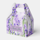 Lavender Fields Wedding Gable Favor Box Geschenkschachtel (Vorderseite)
