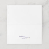 Lavender Fields Wedding Platzkarte (Außenseite Aufgefaltet)