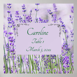 Lavender Fields Wedding Platzkarte Holder