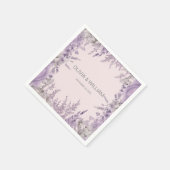 Lavender Fields Wedding Serviette (Ecke)