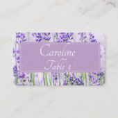Lavender Fields Wedding Standard Platzkarte (Vorderseite)