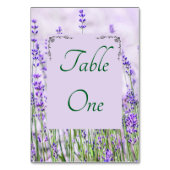 Lavender Fields Wedding-Tischnummern Tischnummer (Vorderseite)