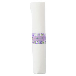 Lavender Fields Wedkin Napkin Band Serviettenband