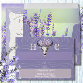 Lavender Fields Western Boho Hochzeitseinladung Einladung