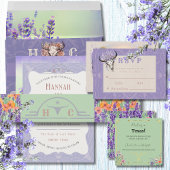 Lavender Fields Western Boho Hochzeitseinladung Einladung