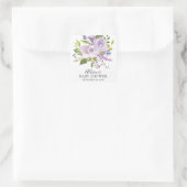 Lavender Floral Baby Dusche Umschlag Aufkleber (Tasche)