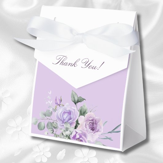 Lavender Floral Baby Dusche Vielen Dank Geschenkschachtel