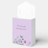 Lavender Floral Baby Dusche Vielen Dank Geschenkschachtel (Geöffnet)