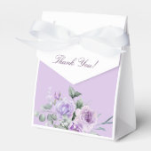 Lavender Floral Baby Dusche Vielen Dank Geschenkschachtel (Vorderseite)