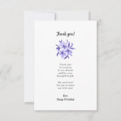 Lavender Floral Babydusche vielen Dank Dankeskarte (Vorderseite)