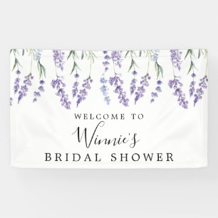 Lavender Floral Brautparty Banner