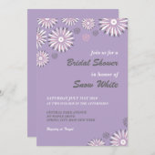 Lavender Floral Brautparty Hochzeit Einladung (Vorne/Hinten)